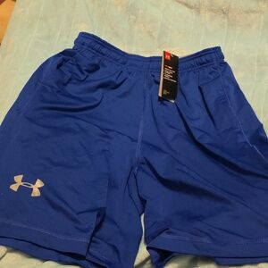 Under Armour mens basketball shorts size medium blue NWT